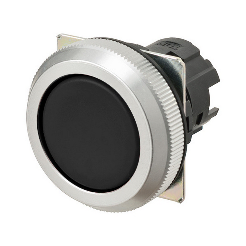Opaque black pushbutton