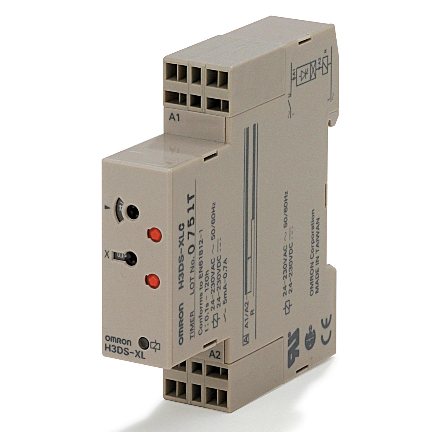 Minutelectr 17,5mm stat 2 fils