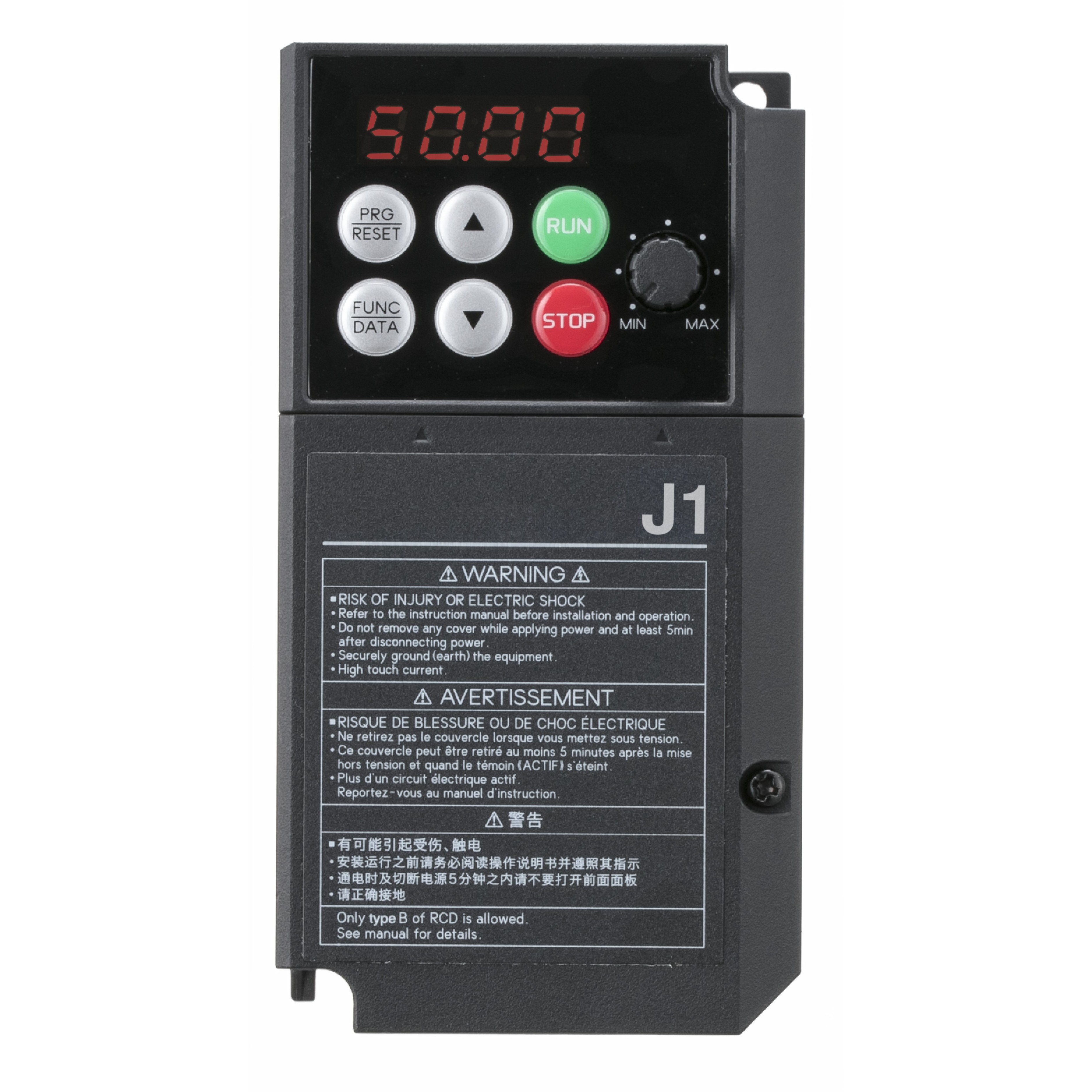 J1 AC Drive, 0,4 kW, 3,5 A, 200 V c.a.,