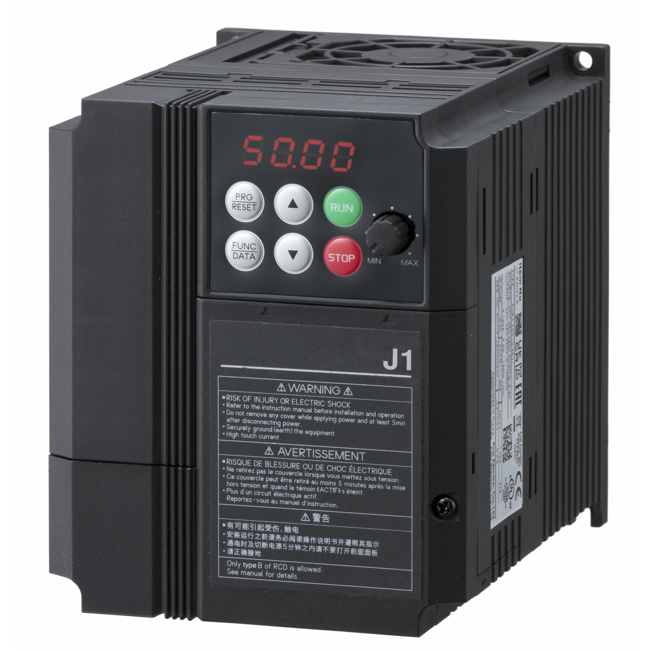 J1 AC Drive, 0,75 kW, 2,5 A, 400 V c.a.,