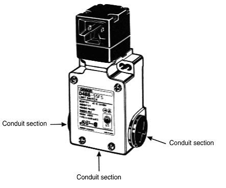 Three conduit model D4BS-55FS