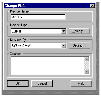 Changing the PLC