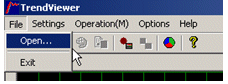 Trendviewer window
