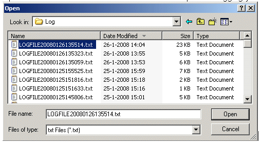 Log files