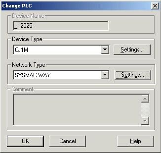 PLC settings